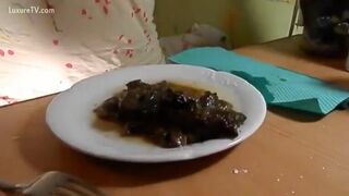 And yet another scat lady consuming her feces.., ScatKings.com Scat Porn 18 ScatKings.com Scat Porn