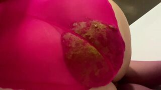 Big shit in thin pink lingerie, ScatKings.com Scat Porn 16 ScatKings.com Scat Porn