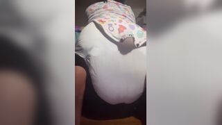 Black girl pushes out a nice mess in diaper, ScatKings.com Scat Porn 4 ScatKings.com Scat Porn