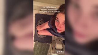 Casual girl does toilet selfie, ScatKings.com Scat Porn 10 ScatKings.com Scat Porn