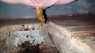 Creampied girl shitting in a dirty toilet, ScatKings.com Scat Porn 3 ScatKings.com Scat Porn