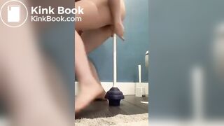Filthy Jasmine Bush licks shitty plunger clean, ScatKings.com Scat Porn 6 ScatKings.com Scat Porn
