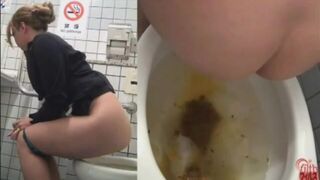 Girl diarrhea in public toilet two times, ScatKings.com Scat Porn 3 ScatKings.com Scat Porn