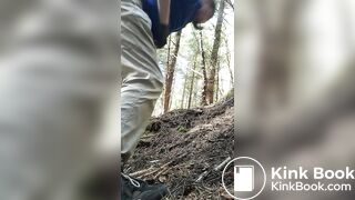 Ladyboy doing a sloppy poo in the woods, ScatKings.com Scat Porn 16 ScatKings.com Scat Porn