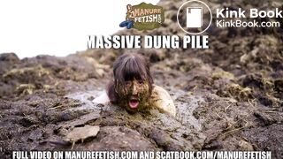 Massive Dung Pile - masturbating in cowshit, ScatKings.com Scat Porn 1 ScatKings.com Scat Porn
