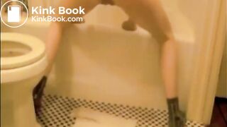 Sweet babe shitting in various position on the bathroom floor, ScatKings.com Scat Porn 17 ScatKings.com Scat Porn