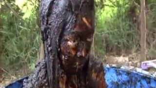 Thai girl taking a bath in cow shit., ScatKings.com Scat Porn 2 ScatKings.com Scat Porn